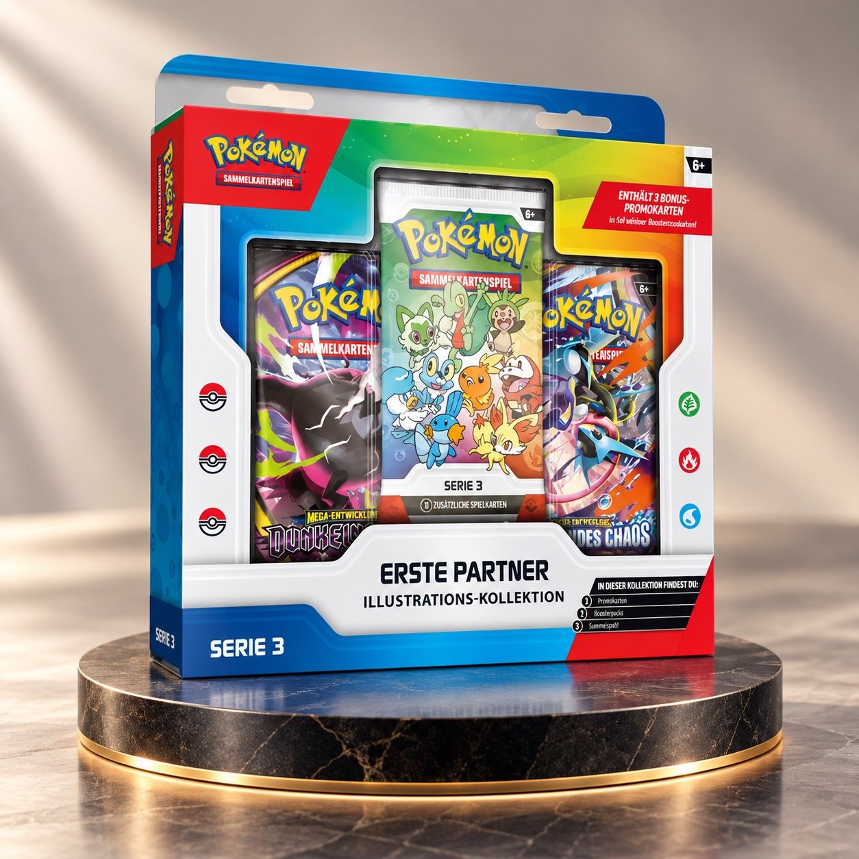 Pokémon: Erste Partner Series 3 auf Deutsch, Englisch oder Japanisch. Bei uns stehen die Produkte auf einem hohen Podest!
